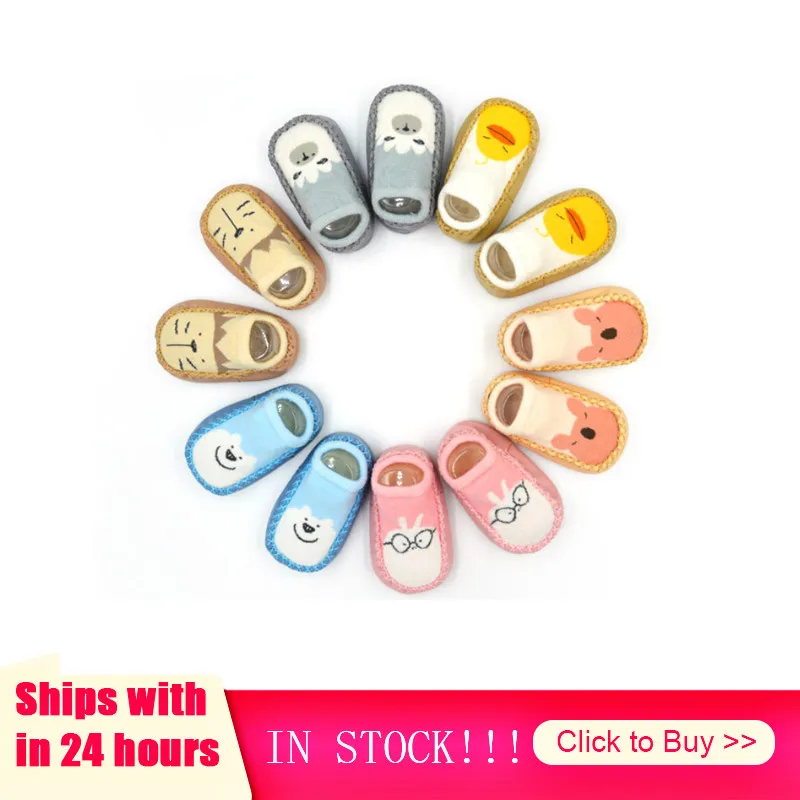 

Осенне-зимняя обувь для младенцев, обувь для малышей с мультяшным рисунком, хлопковая обувь для новорожденных, обувь с мягкой подошвой в пом...