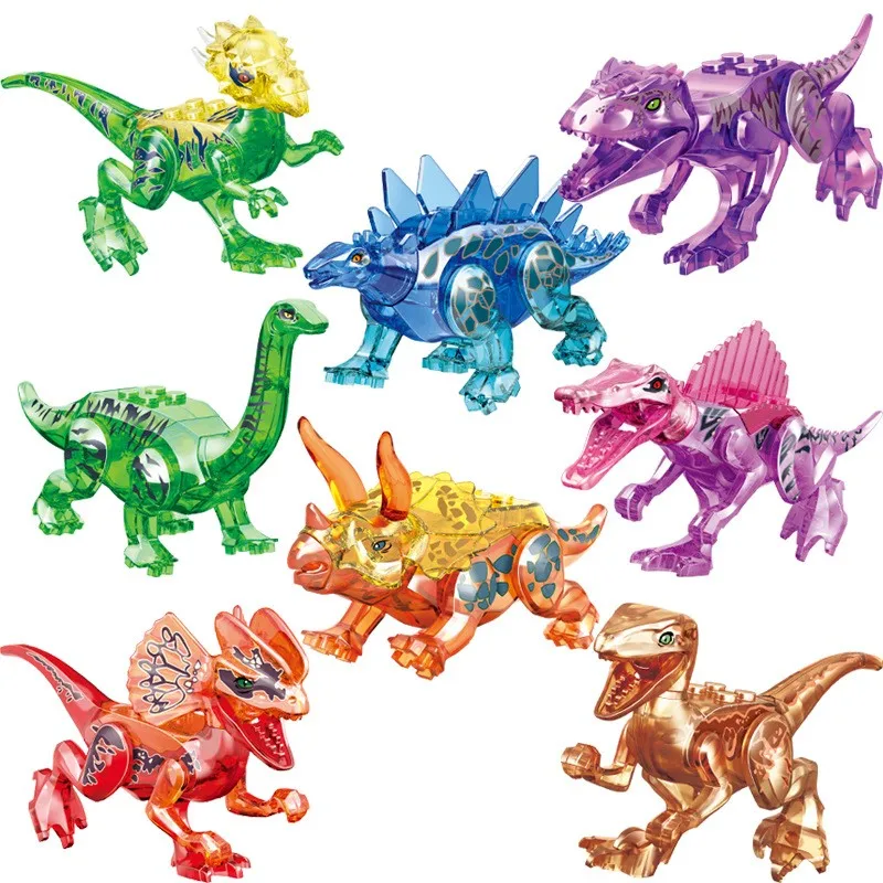 

Jurassic Series World Dinosaurs Kits T-rex Triceratops Building Blocks Dino Park Indominus Rex Figures Bricks Toys For Kids Boys