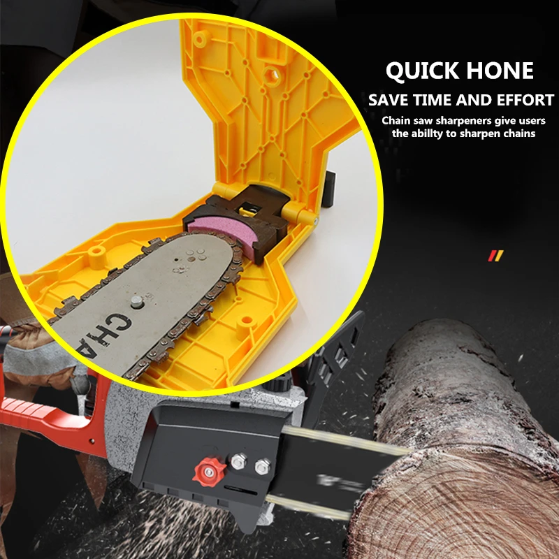 

Quality Chainsaw Teeth Sharpener Portable Durable Chain Saw Bar-Mount Fast Sharpening Woodworking Grinder Tool Rotary Accessorie