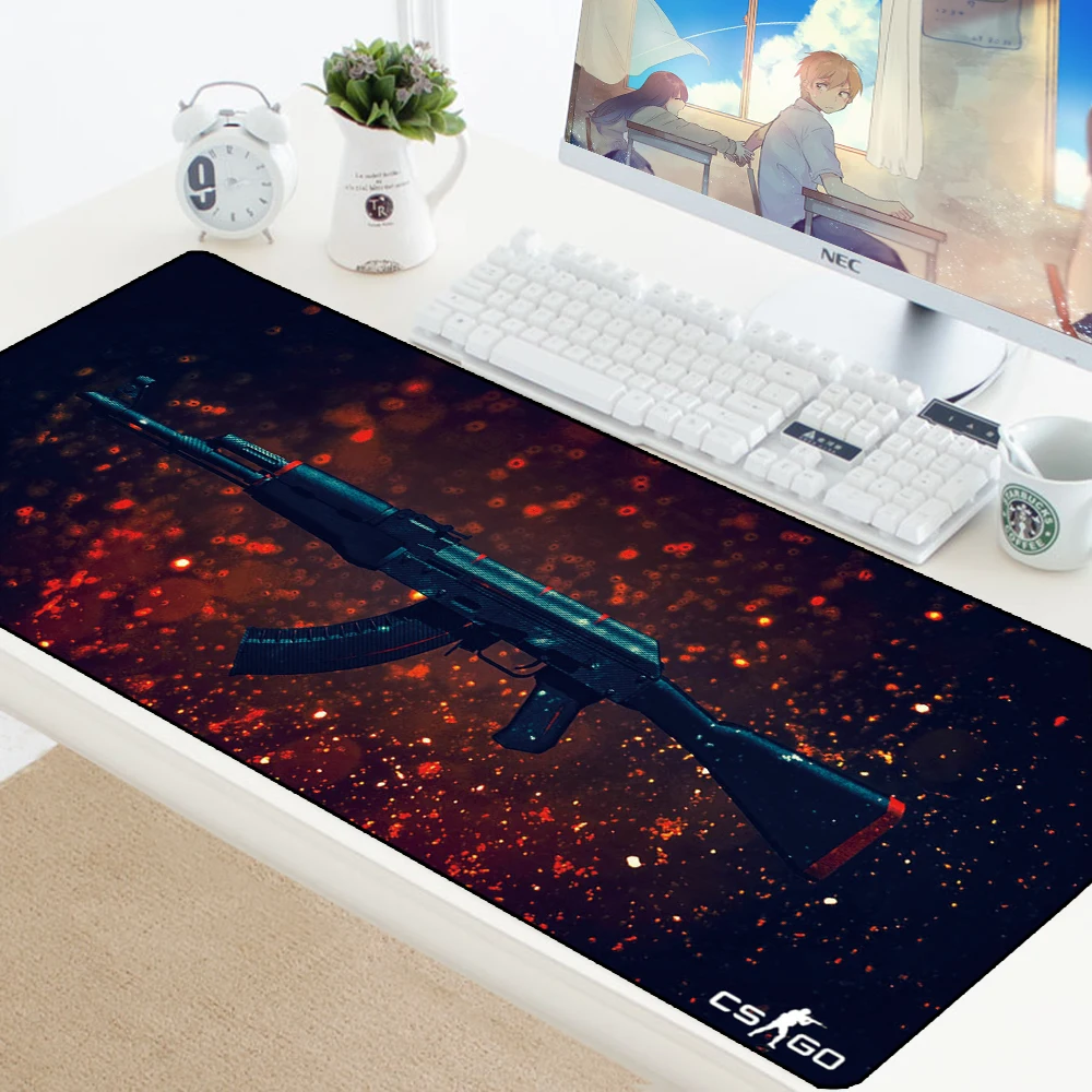 Игровой коврик для мыши CSGO с запирающимся краем, геймер XL, большой игровой резиновый коврик для мыши CS GO, коврик для клавиатуры CSGO, компьютерный коврик для ouija board