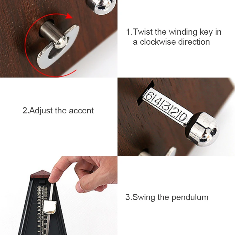 Гитарный метроном колокольчик ритм механический маятник винтажный Тип башни для