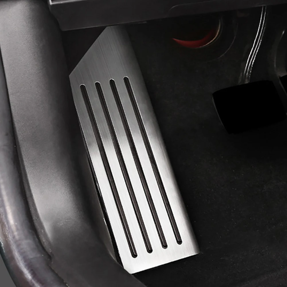 

Anti Slip Foot Pedal Pad Aluminum Alloy Accelerator Brake Pedal Cover Dead Pedal Foot Rest for Tesla Model 3 Y 2021 Dropshipping