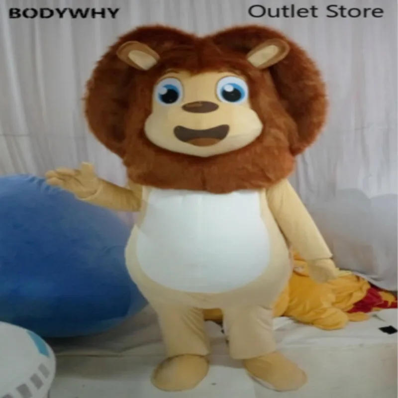 Милый костюм-талисман льва косплей праздничный наряд промоакция карнавал