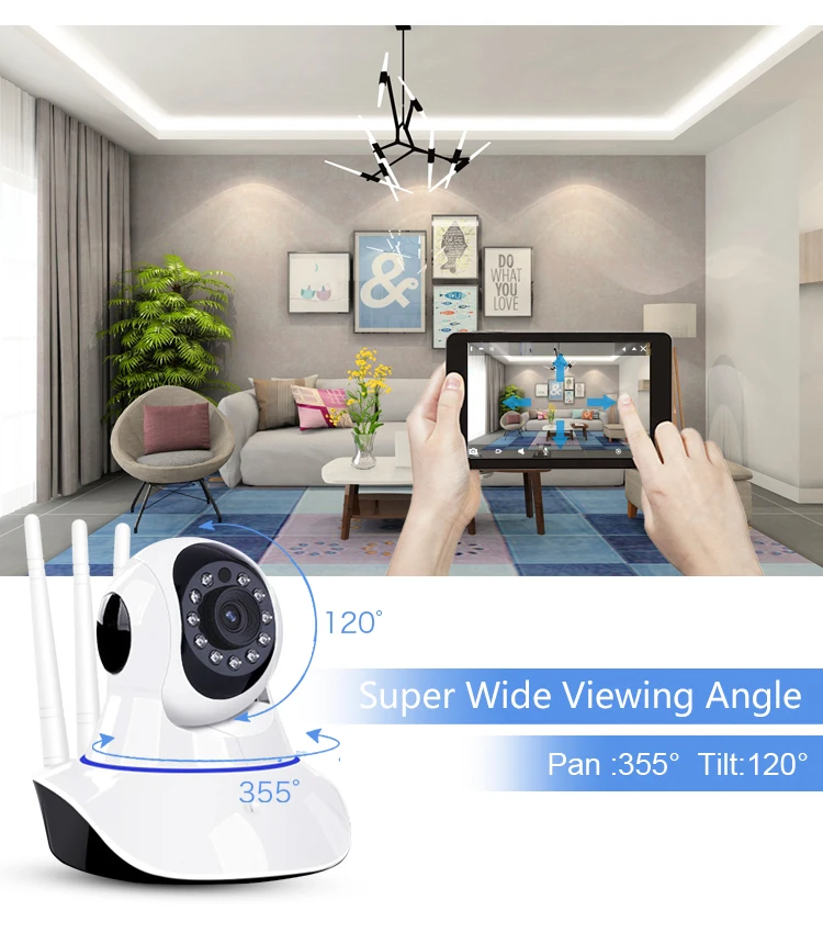 Беспроводная мини IP камера 1080P HD ИК Ночное Видение микро Домашняя безопасность