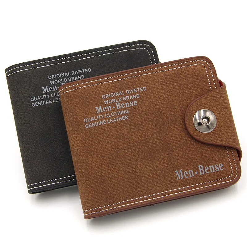 Men's Wallet Fashionable Retro Change Wallet Leisure Multi-function Large Capacity Multi-card Position Short Wallet