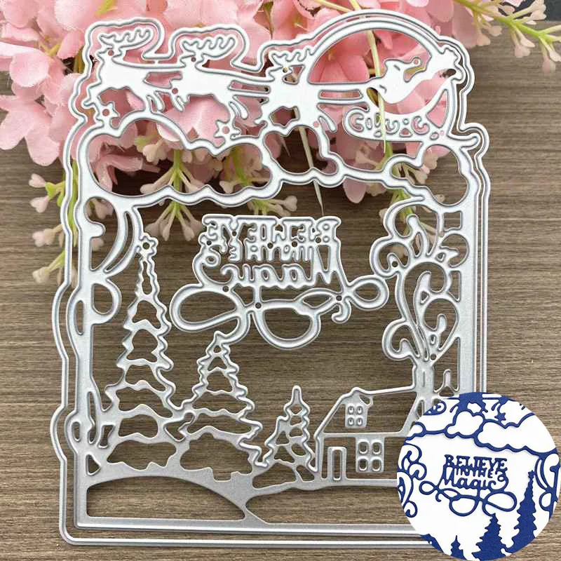 Рождественские популярные модели режущий нож для тиснения модные тонкие штампы |