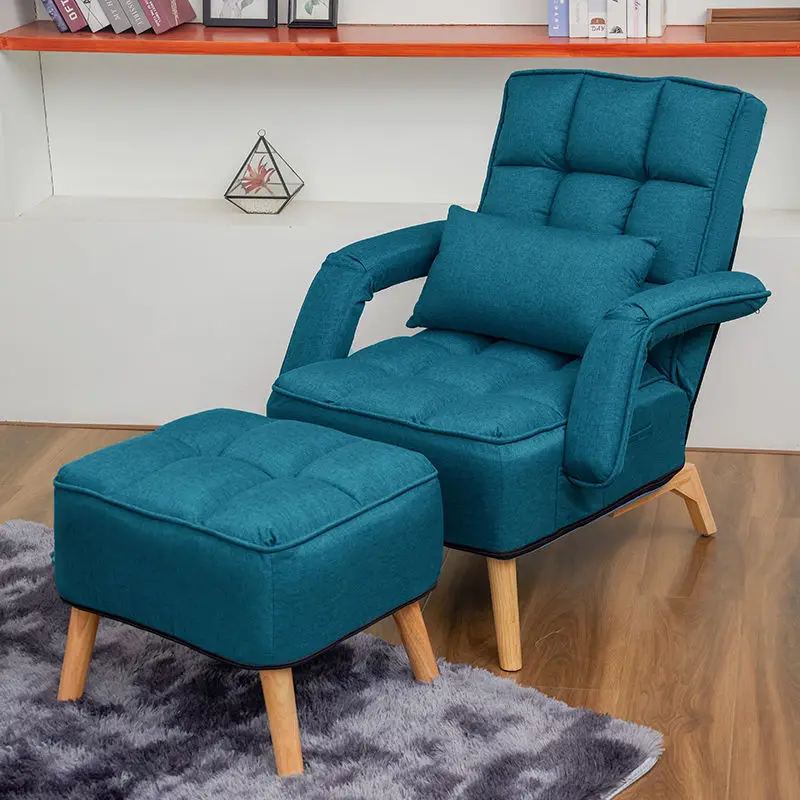 

Folding Lounger Home Bedroom Living Room Lazy Sofa Chaise Longue Nordic Chair For Leisure Lunch Break Balcony Folding Sofa Chair