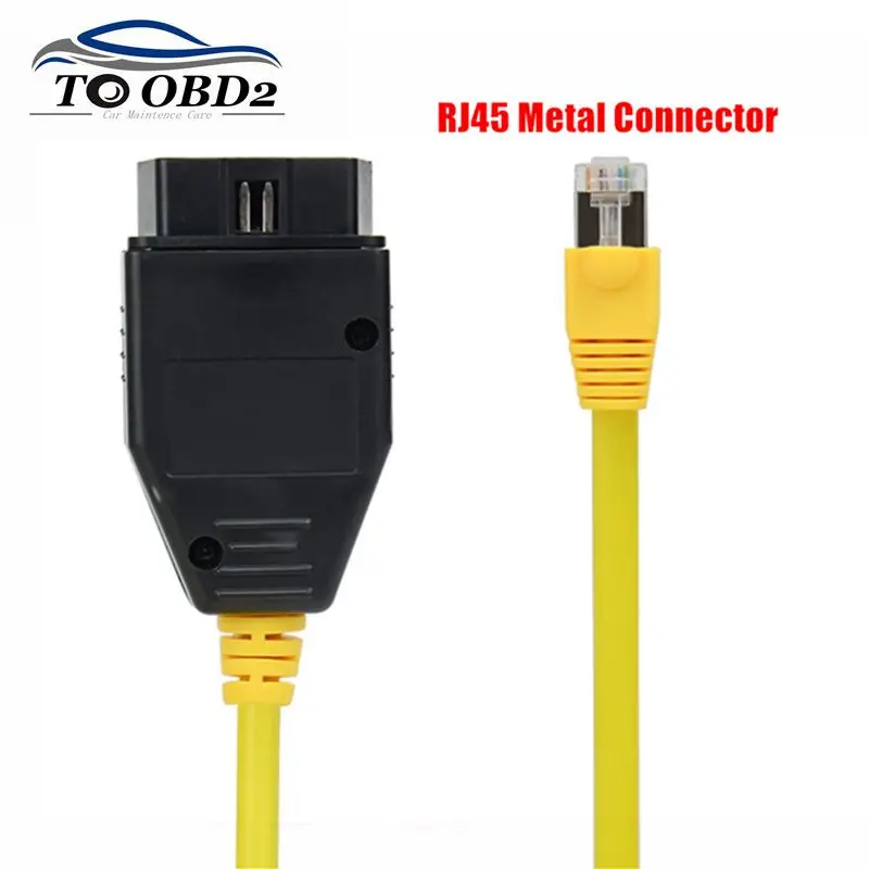 Для BMW ENET Дата кабель Ethernet для OBD2 Интерфейс RJ45 16Pin разъем ESYS 3.23.4 V50.3 данных E SYS ICOM