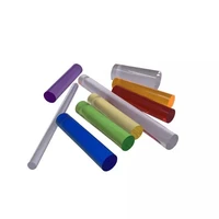 acrylic clear solid sticks multicolor translucent color shower curtain rod home garden improvement diameter 25mm length 1 meter