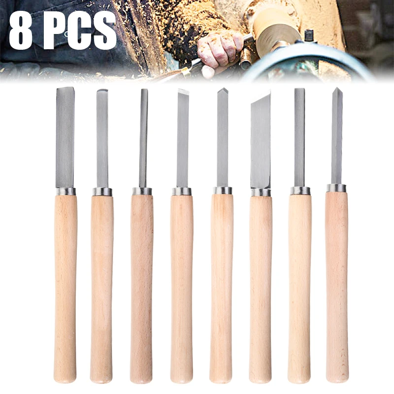 8 шт. высокоскоростной деревообрабатывающий инструмент для резьбы по дереву
