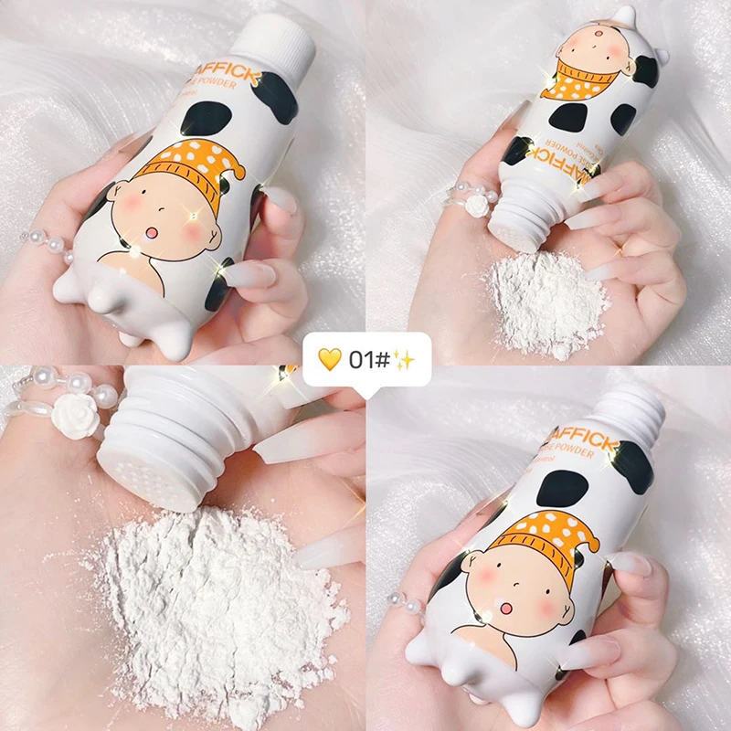 1 ПК Маленькая детская бутылочка рассыпчатого пудры с матирующим эффектом, долговременным консилером, водонепроницаемым прозрачным финишным покрытием TSLM1