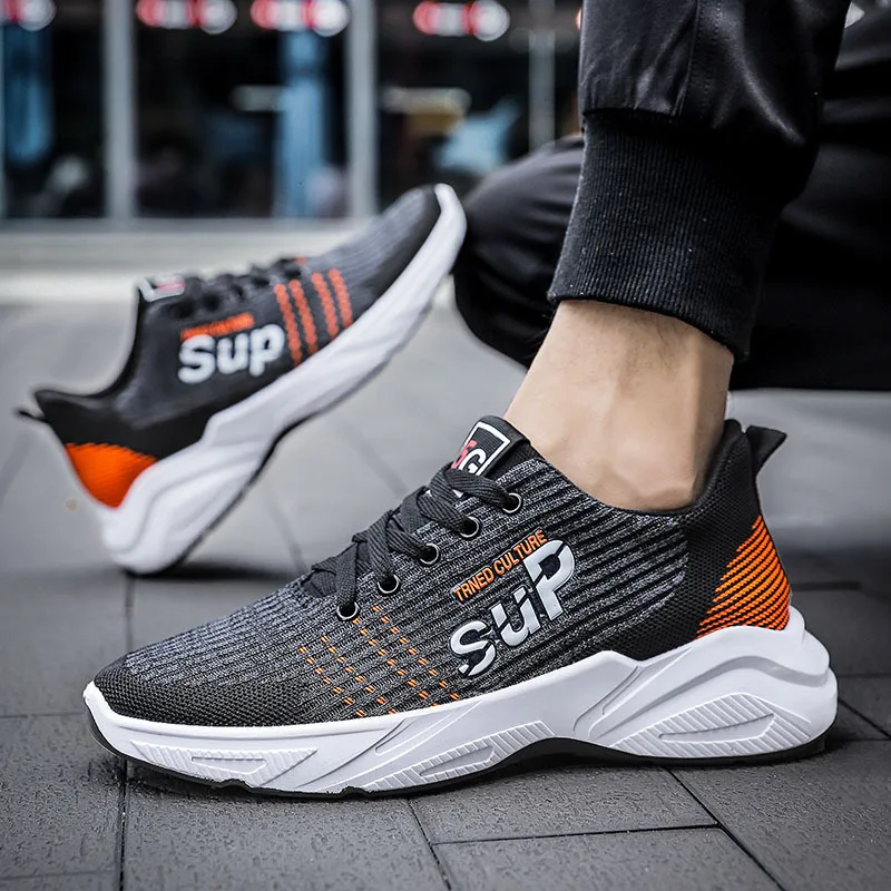 

2022 Spring Men's Sneakers Inside The Increase of Small White Shoe Trend Go with Men's Casual Running Walking Sports Shoes