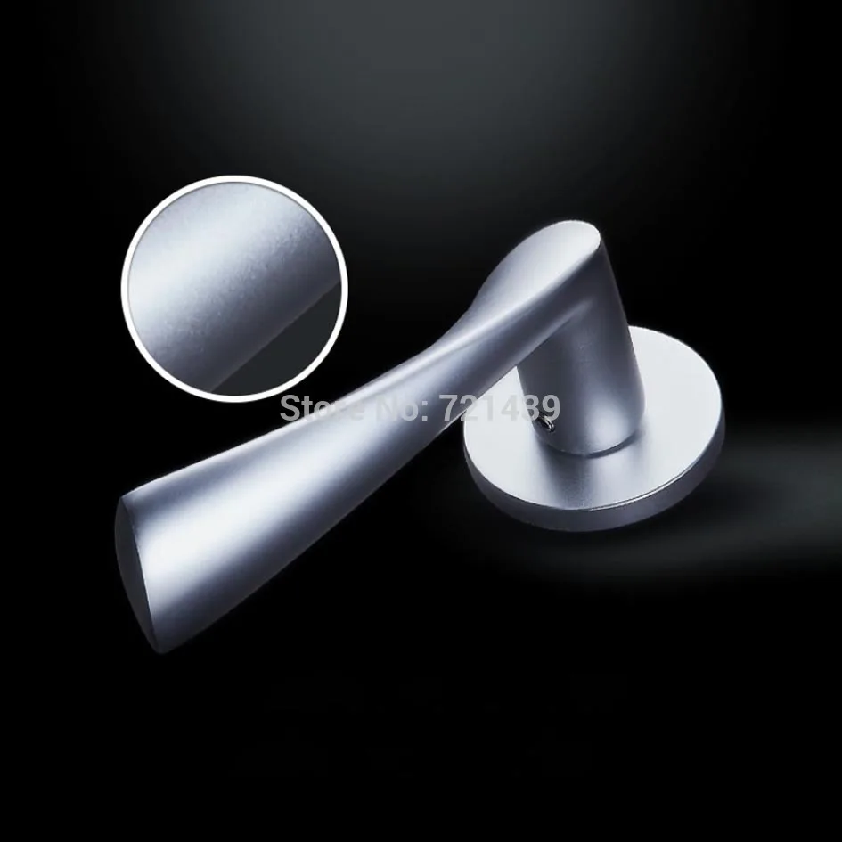 Черные твердые пространства алюминиевые дверные замки Континентальная спальня