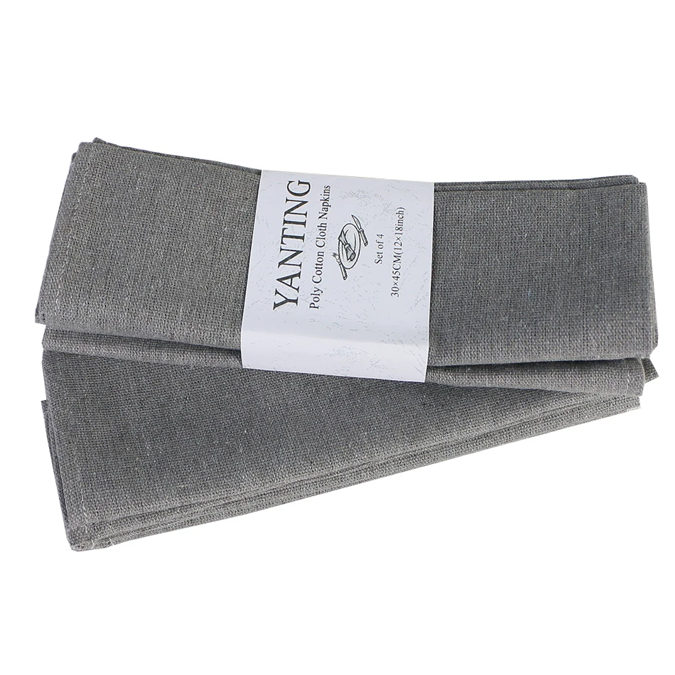 

4PCS Kitchen Cloth Napkins, Soft And Comfortable Reusable Napkins, Durable, For Family Dinners, Weddings
