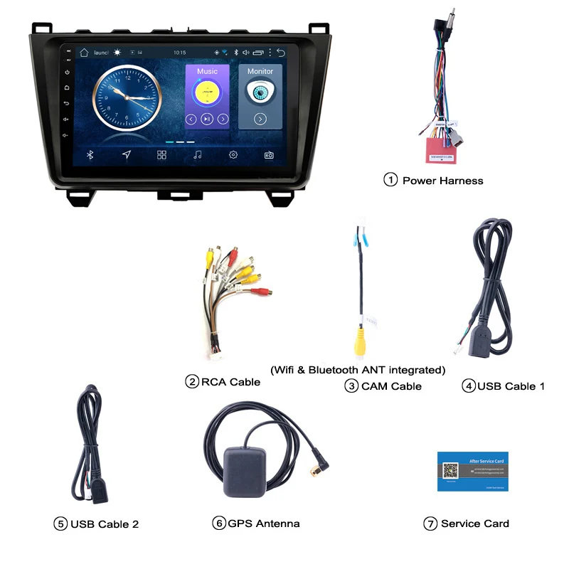Android 8 1 автомобильное радио GPS навигация для Mazda 6 Rui wing 2008 2015 мультимедийный