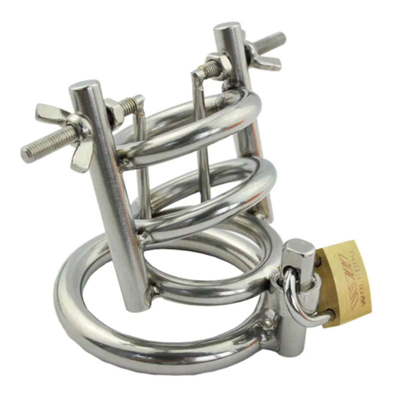 

Male Dick Bondage Arc Type Cock Ring Small Chastity Cage Metal Stainless Steel Cockring Penis Cage Chastity Device for Men G150