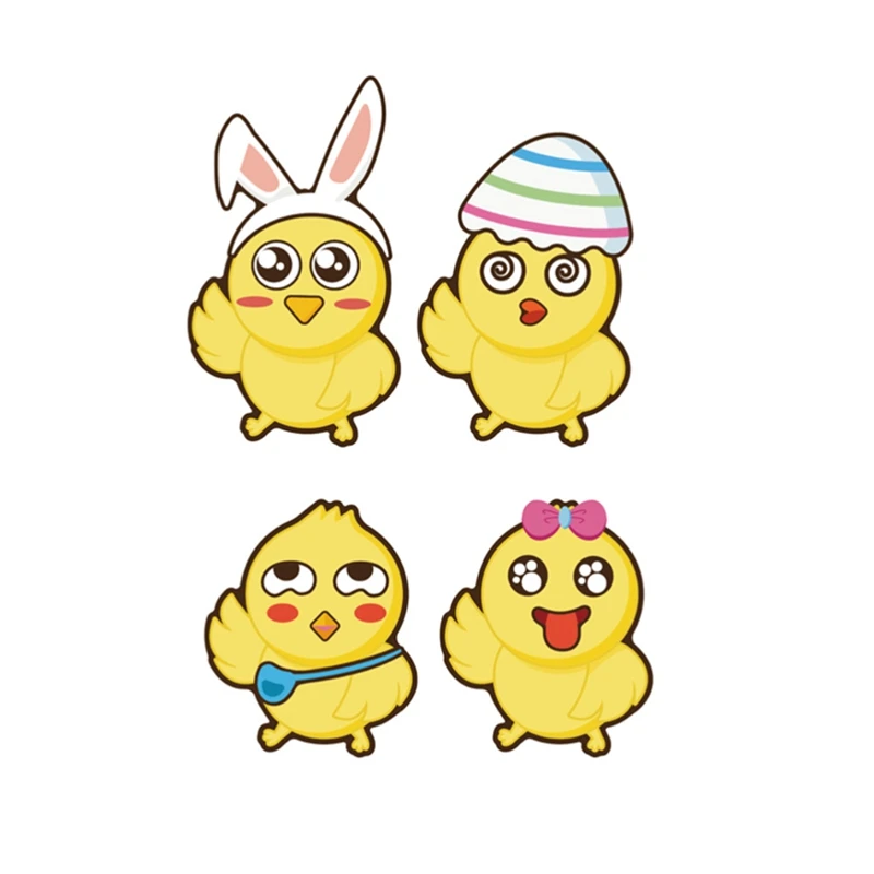 

12 Sheets Easter Jigsaw Puzzle Stickers Cartoon Rabbit Chick Easter Egg Window Sticker Toy Easter Window Decals Lovely