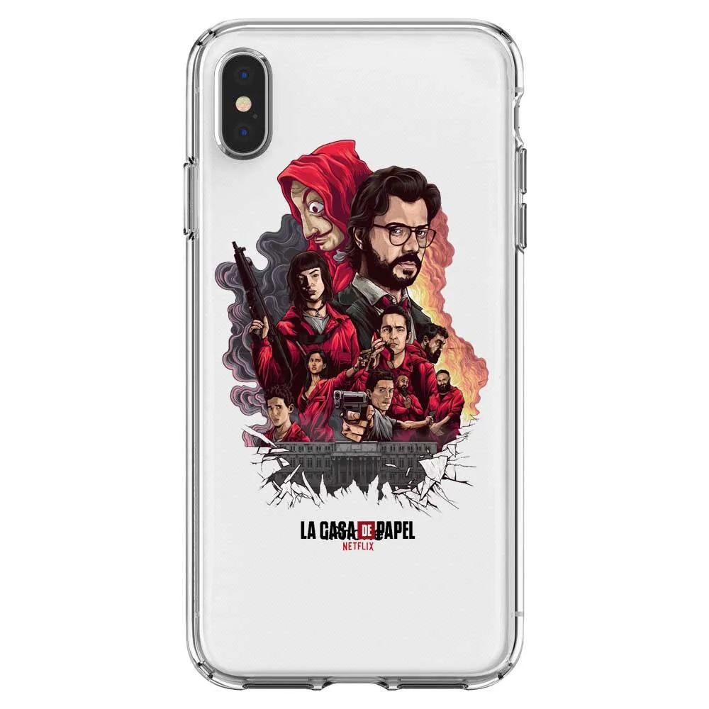 La Casa De Papel Money Heist Phone Case For iPhone XS 7 8Plus MAX XR SE 5 5S 6 6S Plus X10 Soft silicone back Cover | Мобильные