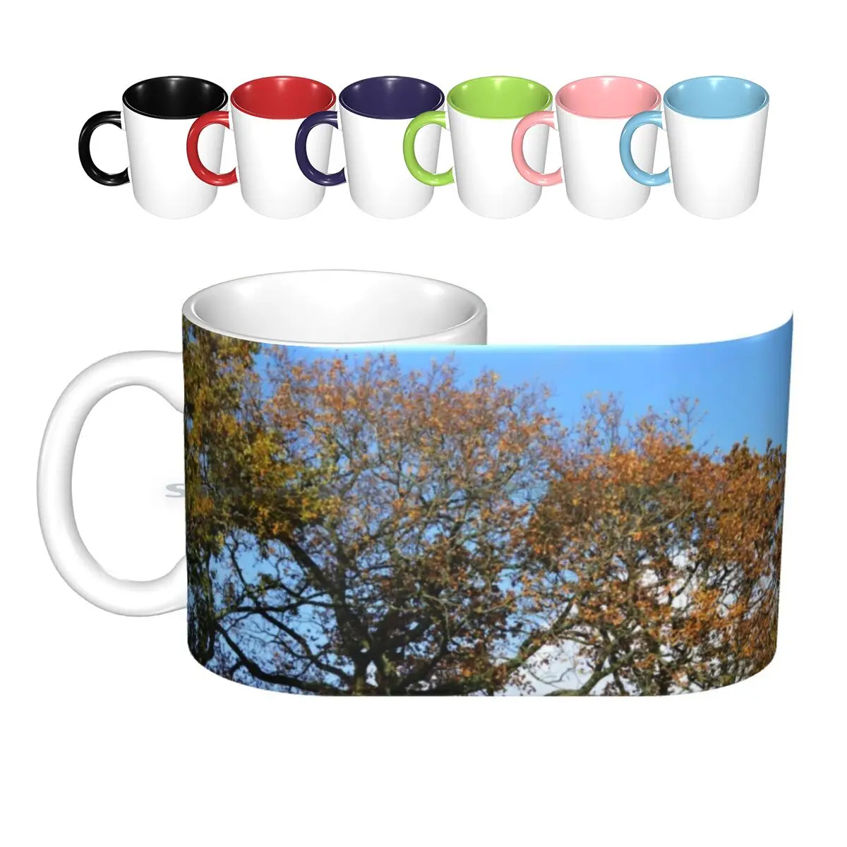 

Керамические кружки осень-Фолз, кофейные чашки, Кружка для молока и чая, осенние листья, коричневые, золотые, зимние солнцезащитные креативн...