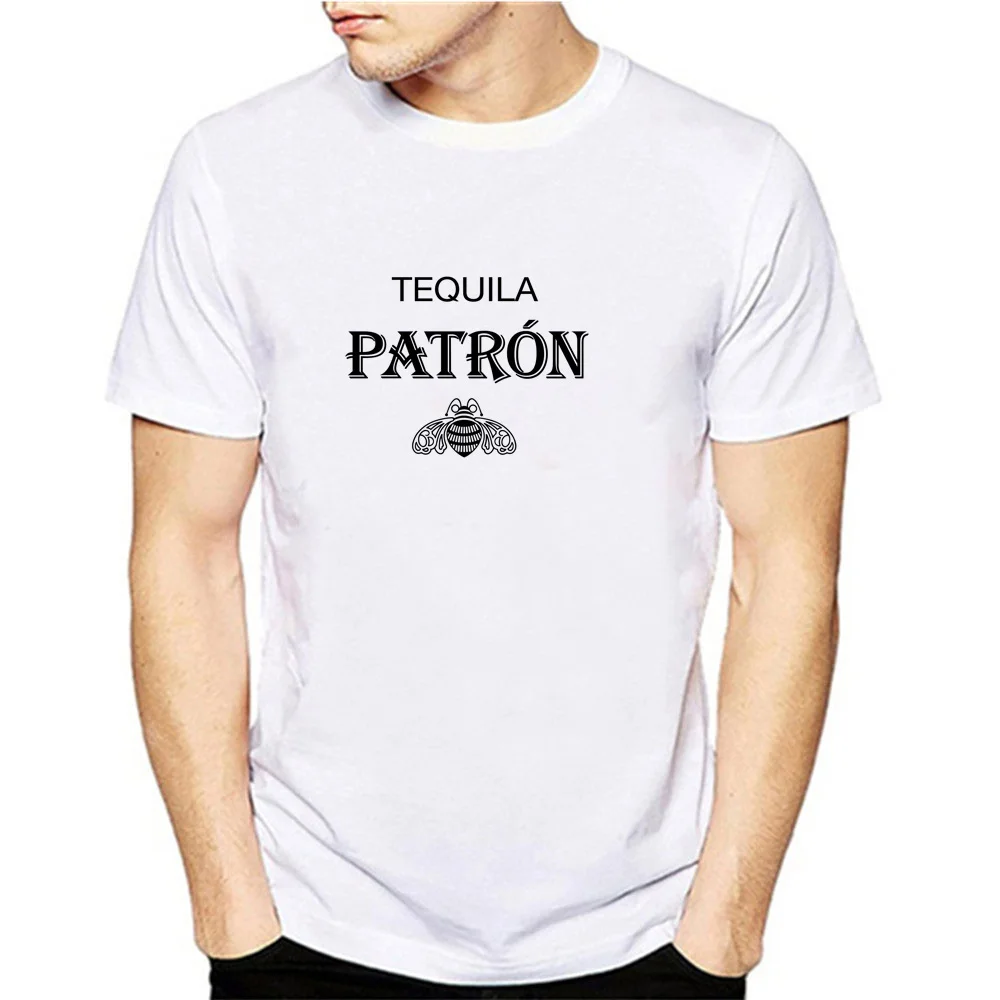 El Patron Мужская футболка модная белая с коротким рукавом Хлопок | одежда
