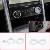 for land rover discovery 5 lr3 l462 21 22 aluminum alloy silver car frontrear air conditioning volume knob ring car accessories