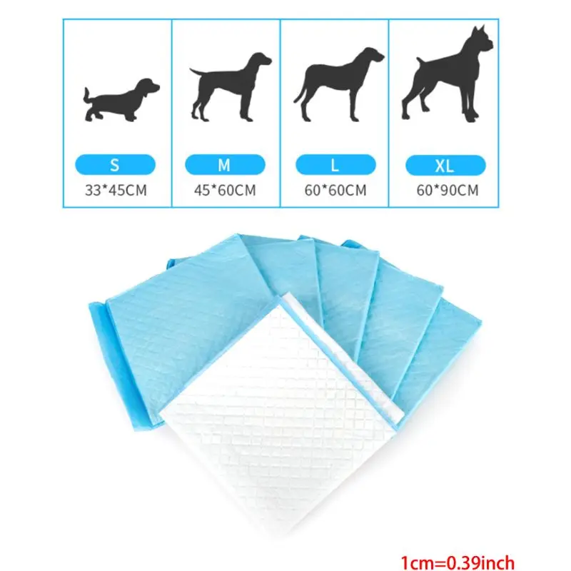 

Pet Dog Diapers Super Absorbent Cat Dog Training Urine Pee Pads Healthy Clean Wet Mat Disposable Dog Diaper Training Pad 28GF