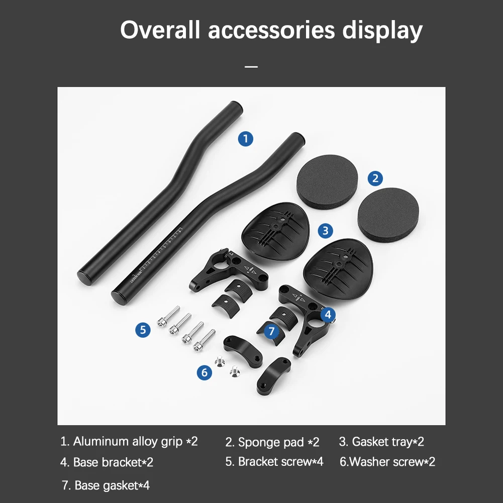 Велосипедный упор TT руль с зажимом для аэродинамических стержней удлинитель