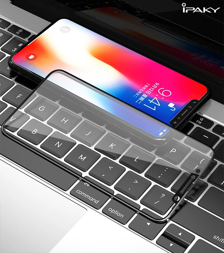Для iPhone XS протектор экрана IPAKY для iPhone XS MAX полное покрытие 9H 5D Закаленное стекло пленка для iPhone XR стекло протектор экрана