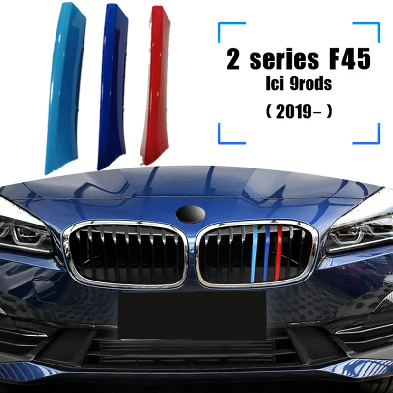 

3 шт. ABS для BMW F22 F45 F23 F46 F44 Серия 2 автомобильные гонки решетка полоса отделка Зажим м характеристики аксессуары 2014-2019 2020 2021