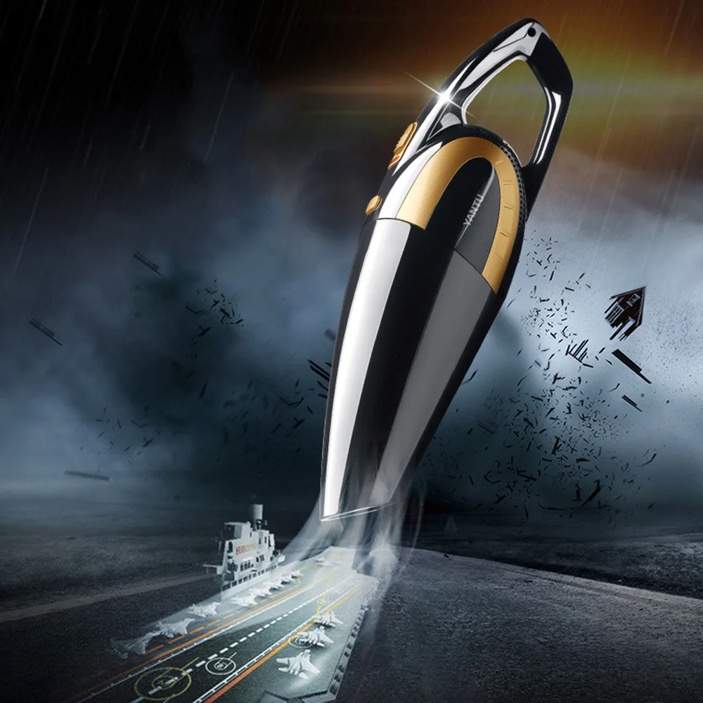 Портативный портативный пылесос для зарядки автомобиля беспроводной проводной