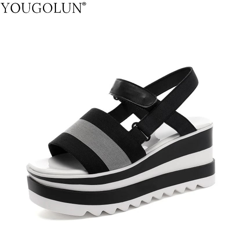 Босоножки из искусственной кожи на высоком каблуке женские летние босоножки