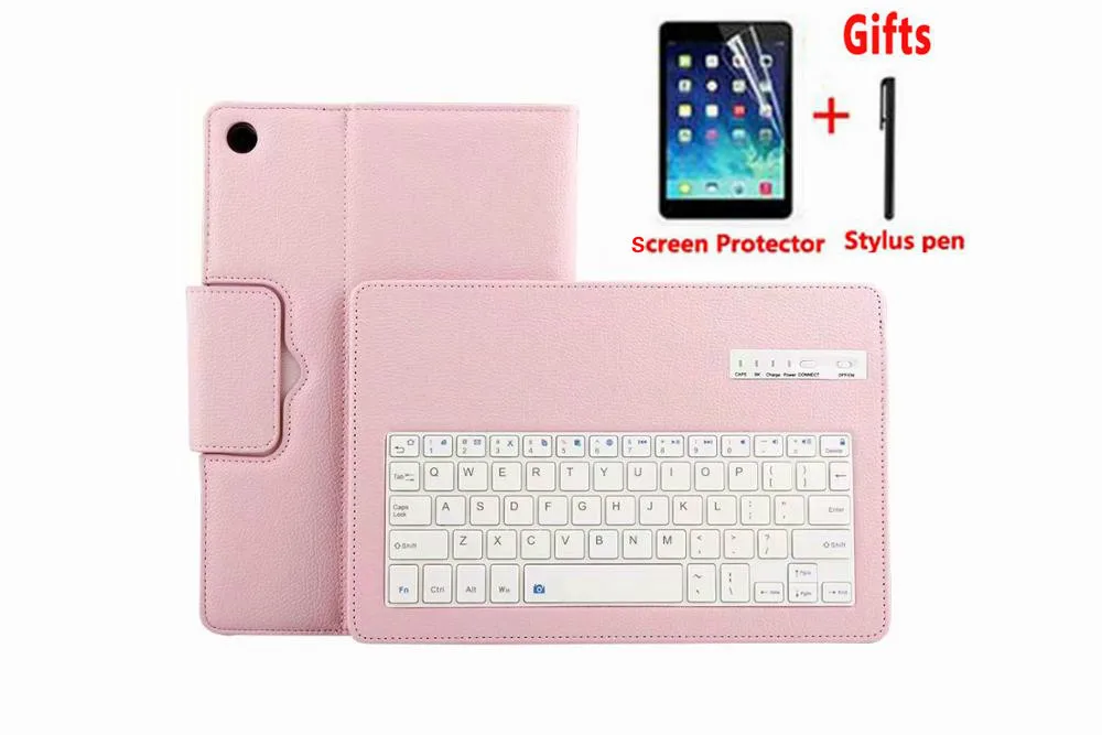 

Чехол-подставка из искусственной кожи для планшета Samsung Galaxy Tab A 10,1, 2019 дюйма, Φ T510, T515, чехол для планшета с клавиатурой Bluetooth + пленкой