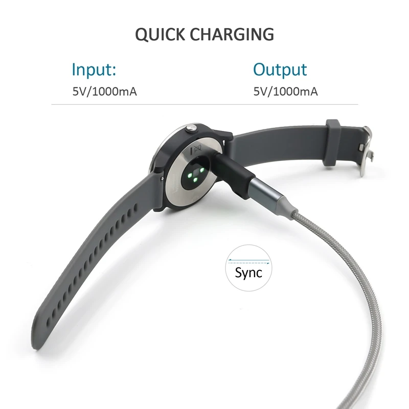 Новый зарядный преобразователь с разъемом типа C на 4 контакта для-Garmin Forerunner 945