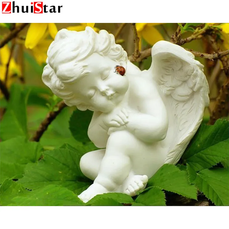 5D Diy картина с изображением ангела девушки портрета алмазная вышивка крестиком