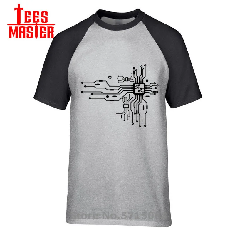 Футболка мужская компьютерная хлопок с принтом ЦП сердечко гик нерд хакер геймер