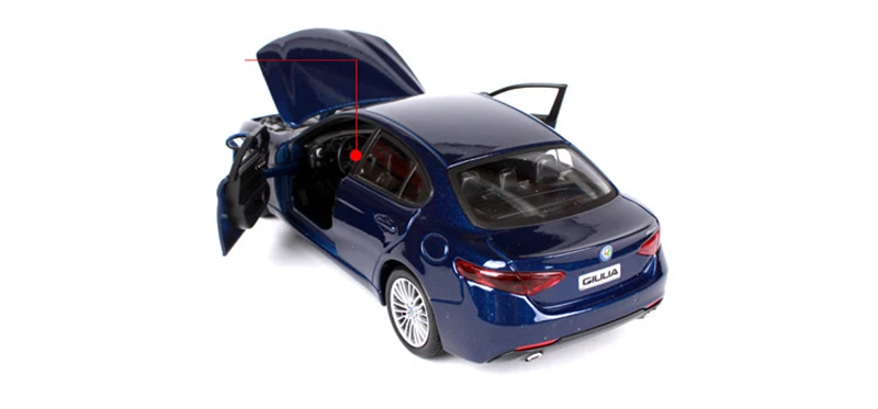 1:24 Alfa Romeo Giulio литые модели автомобилей brinquedos детские игрушки подарок для детей
