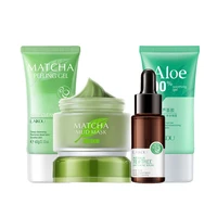 matcha face mask volcanic clay oil control deep cleaning blackhead remover purifying shrinks pores nourishing acne treatm