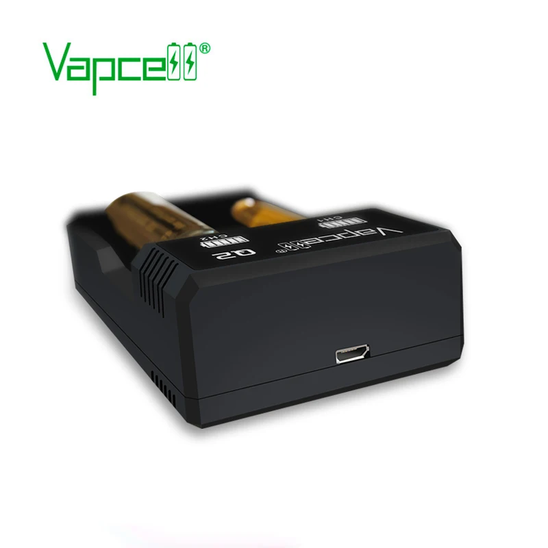 Зарядное устройство Vapcell Q2 Простой Умный 2 слота 1 А Micro USB светодиодный индикатор