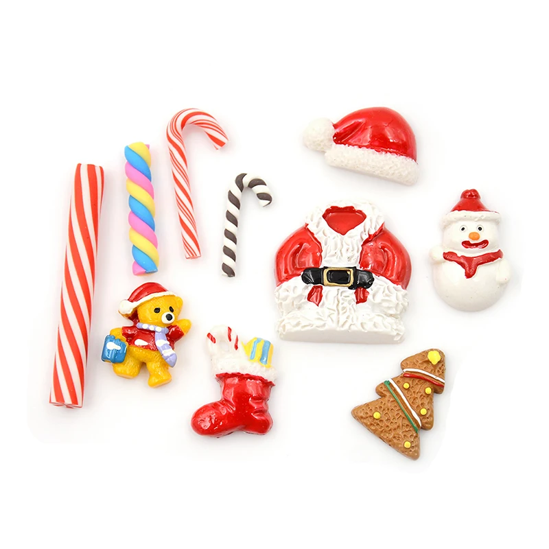 

30Pcs/Lot 1:12 Dollhouse Miniature Food Christmas Home Craft Ornament Mini Cartoon Miniature Decor Dessert