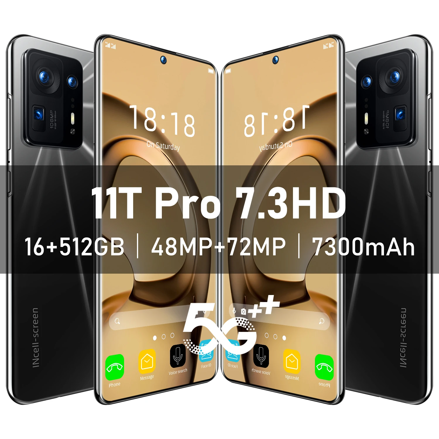 

Смартфон XIOMI M11 Pro, 7,3 дюйма, 16 + 512 ГБ, 7300 мАч, 48 + 72 МП