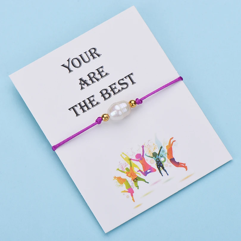 IYOE Wish Card вы лучший красный веревочный браслет для женщин и мужчин пара