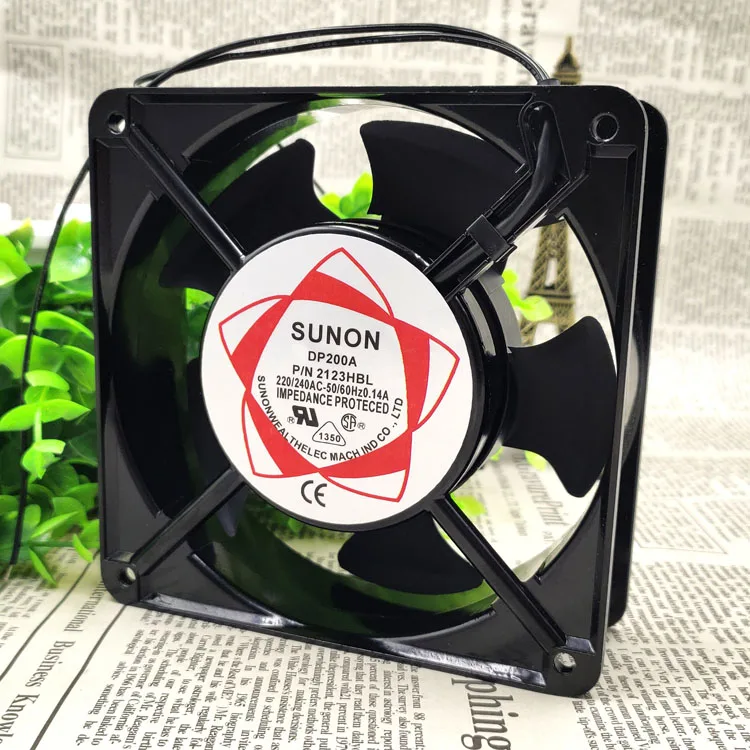

Новый оригинальный двойной шариковый вентилятор PD200A P N 2123HBL 220 240V 0.14A 12038