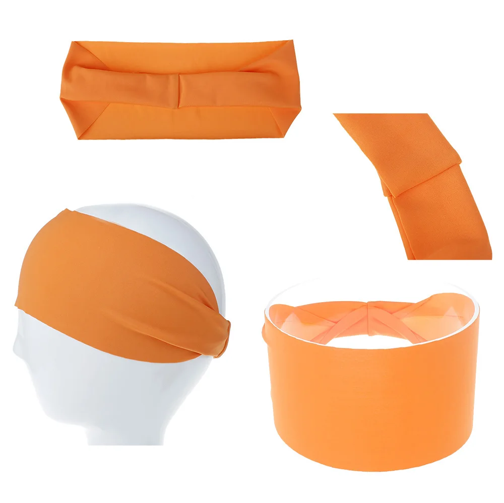 Новинка спортивная лента для волос эластичная широкая нескользящая повязка от