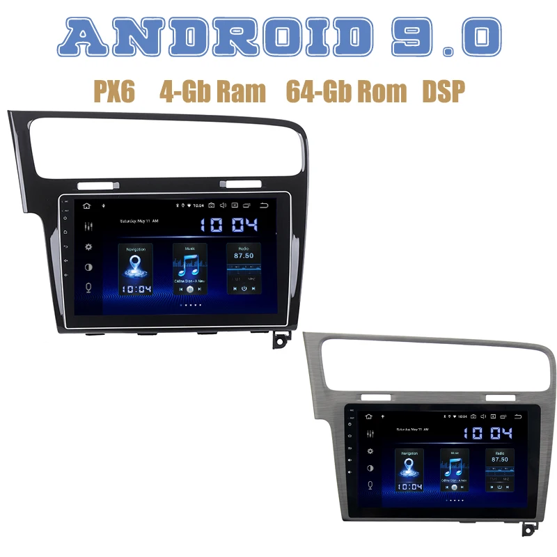 PX6 10," ips экран для VW Гольф 7 2013 Android 9,0 автомобиля gps радио плеер 4+ 64 Гб Авто Радио стерео Мультимедиа