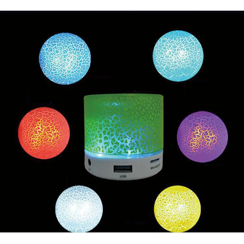 Bluetooth динамик светодиодный портативный мини беспроводной плеер USB Радио Mp3 музыка