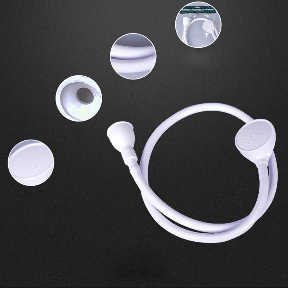 

Single Wide Tap Bath Sink Shower Head Spray Hose Push On Mixer Hairdresser Pet bathroom accessories