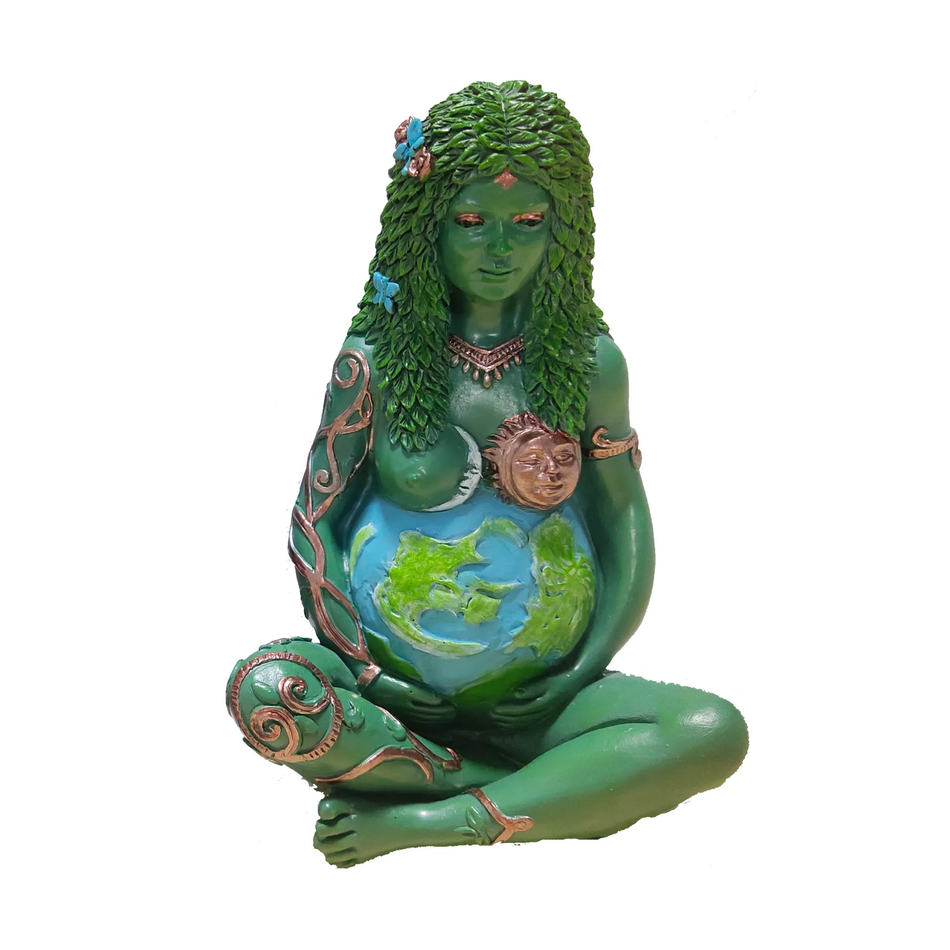 

Mother Earth Art Statue Garden Ornament Ornaments Decorative-Figurine Statue Resin Craft Goddess Outdoor Garden Landscaping 15CM