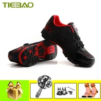 tiebao leisure cycling shoes women men mountain bike sneakers self locking bicycle riding shoes triatlon spd pedals shoes