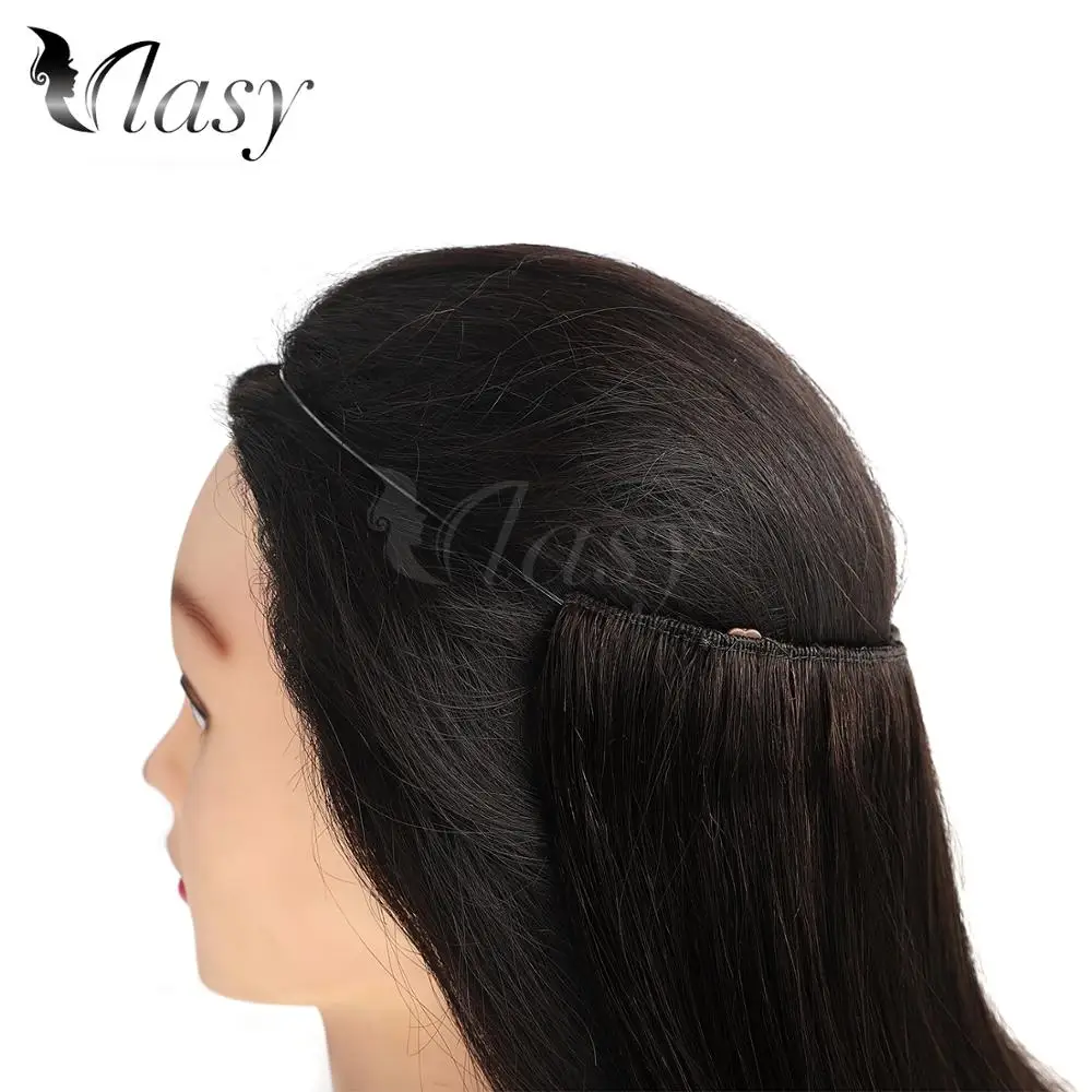 Vlasy 20 ''Remy Halo зажимы для волос искусственные человеческие волосы наращивания