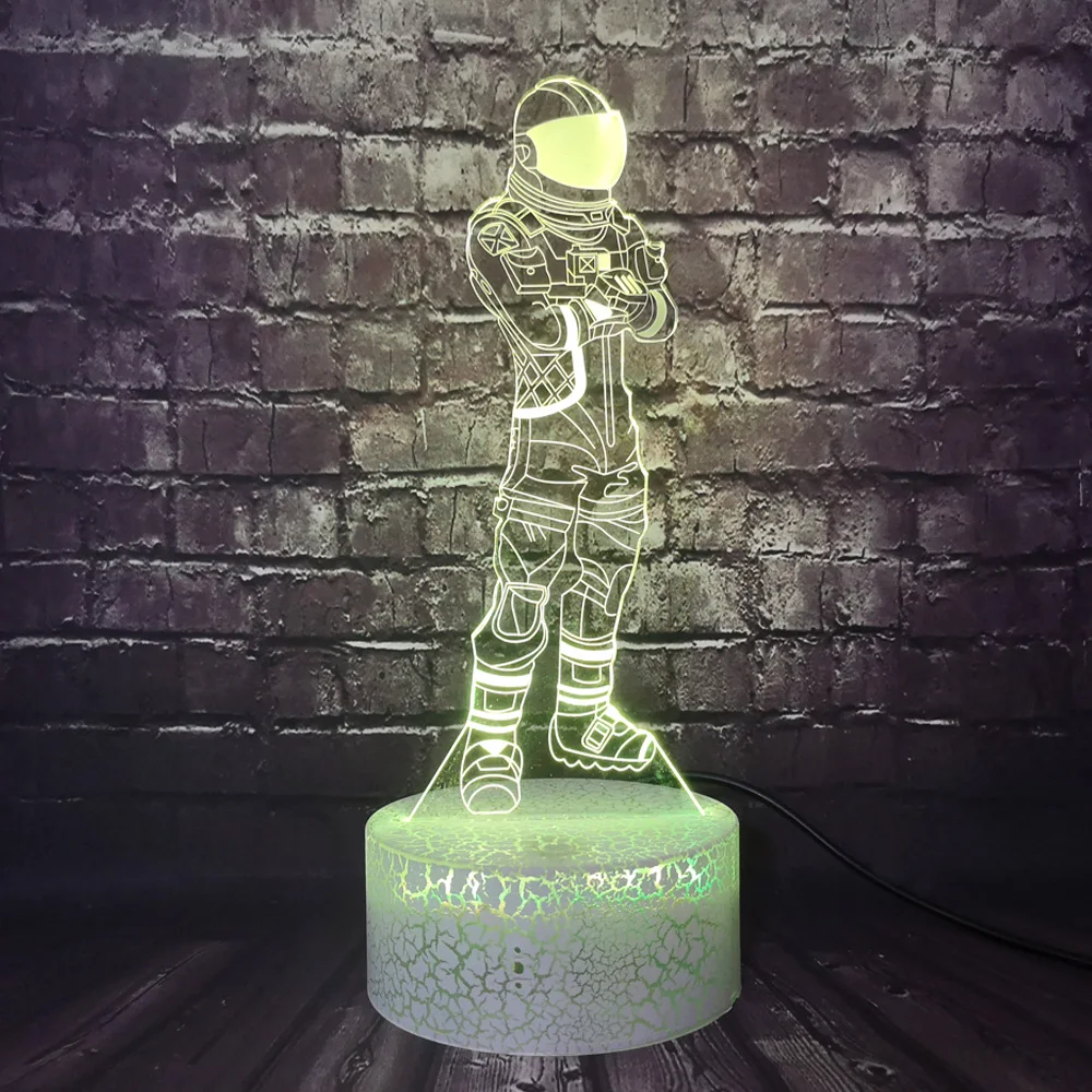 Светодиодный ночной Светильник игровую тематику PUBG TPS Прохладный битва темно